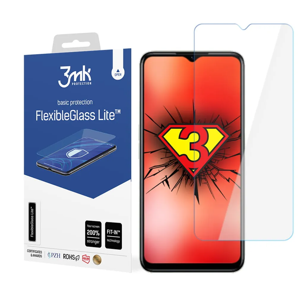 Realme C35 Vetro Flessibile 3mk Lite - Protezione Ibrida Antirottura - 9