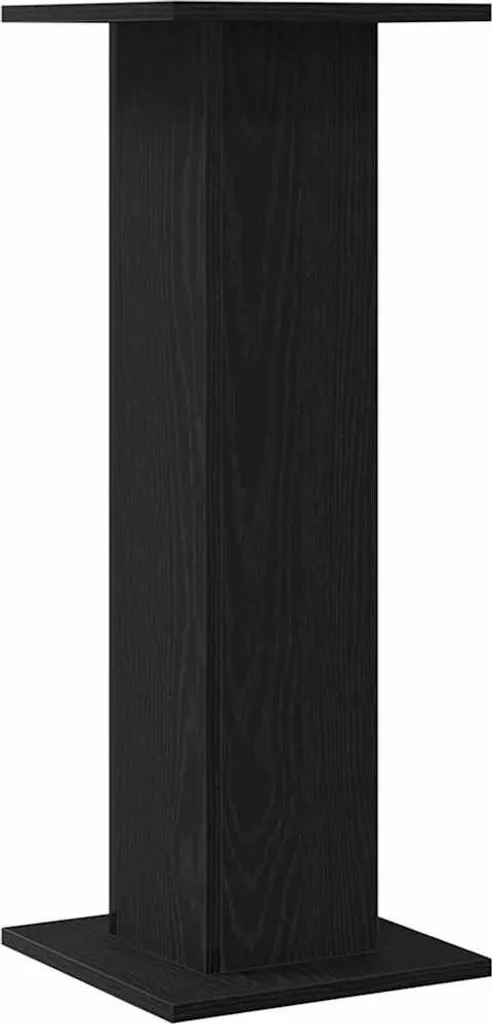 vidaXL Supporto per diffusori 2 pezzi Rovere nero 30 x 30 x 80 cm - 5