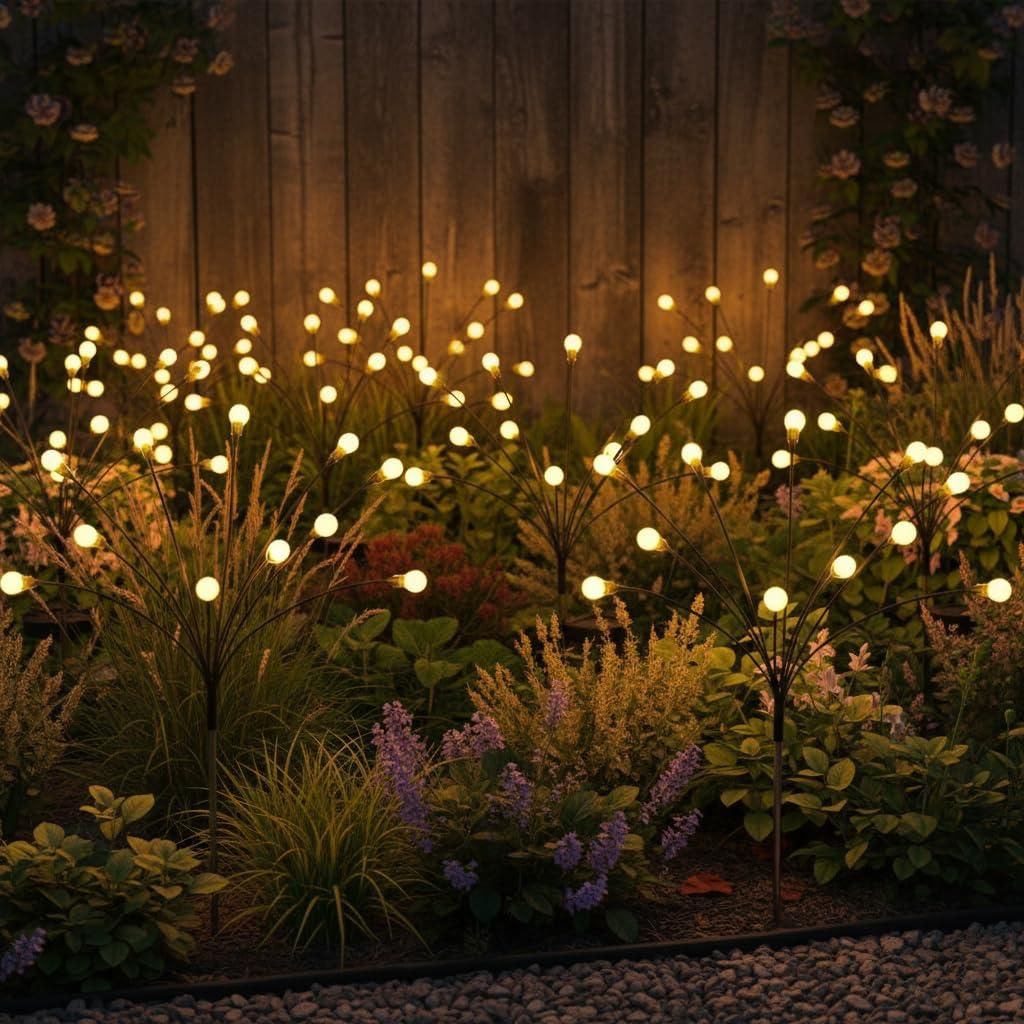 Glühwürmchen Gartenlichter Firefly Solar Schwingende Produktbild 