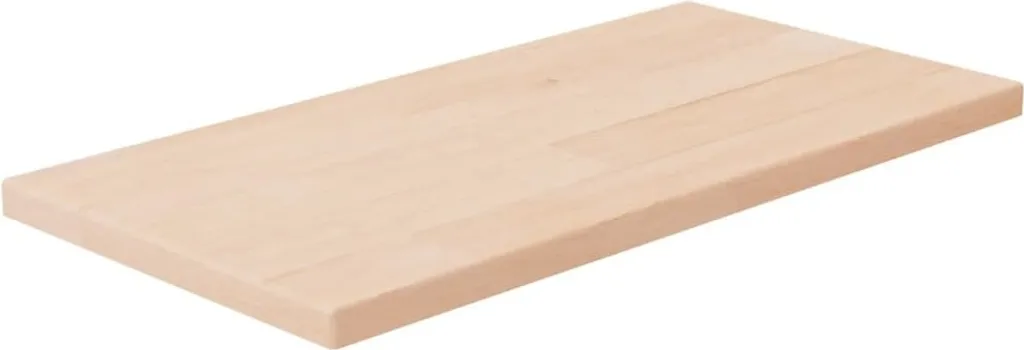 Étagère en Chêne Massif Durable 40x20x1,5 cm Finition Naturelle Brute