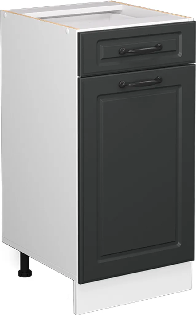 Vicco mobiletto base per cucina R-Line, 40 cm senza piano di lavoro, Antracite casa di campagna/Bianco