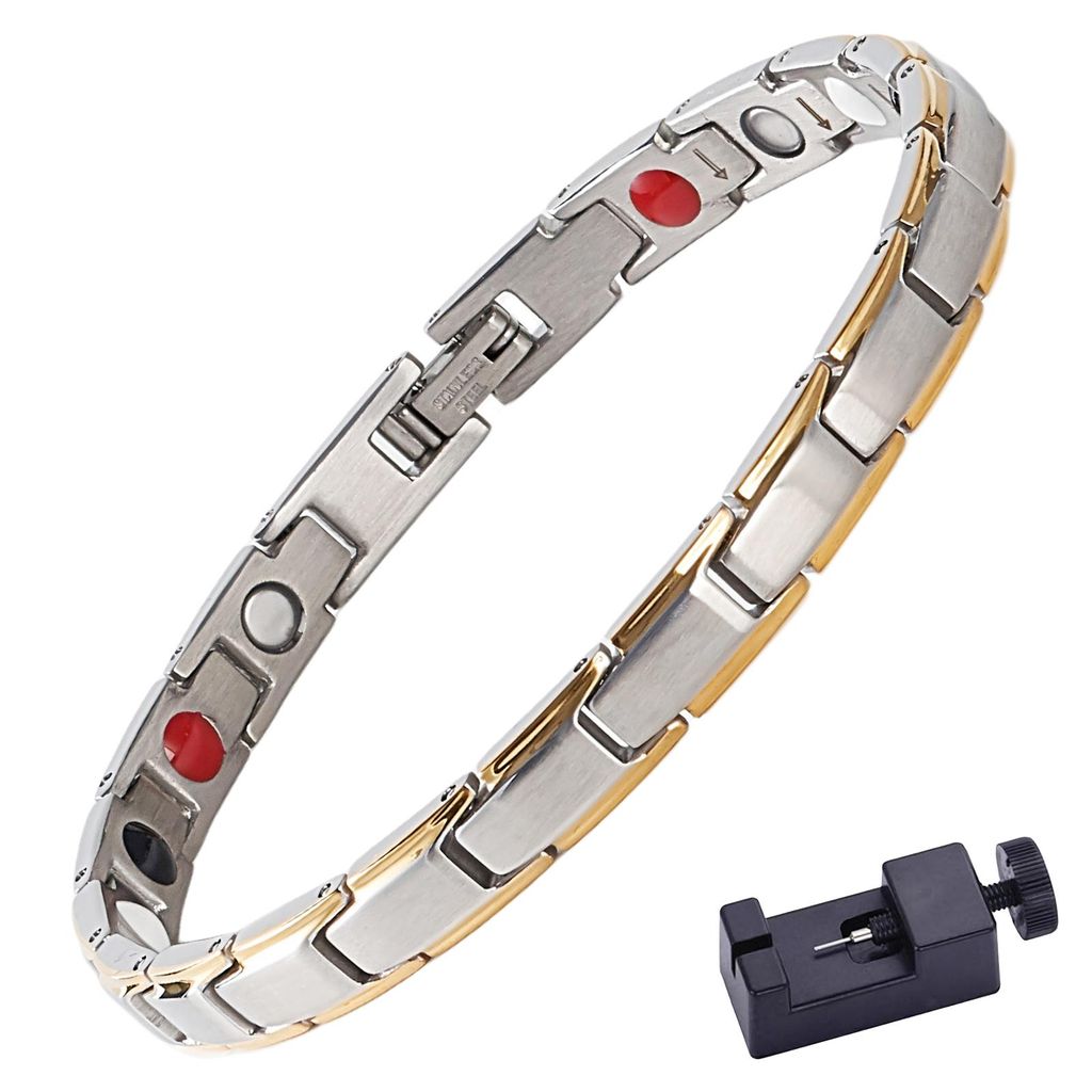 Desire of Goods – Magnetarmband – Schmuck – mit Verkürzer – Damen/Herren – Silber/Gold