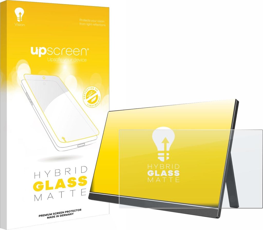upscreen Entspiegelungs Schutzglas für Arzopa 60HZ/A1 15.6" Schutzfolie Panzer Folie Glas Display Schutz matt