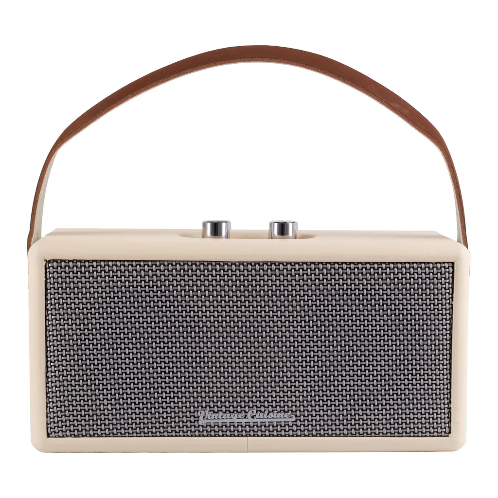 Radio Bluetooth Vintage de Cuisine Crème - Idéal pour Déco Rétro Chic