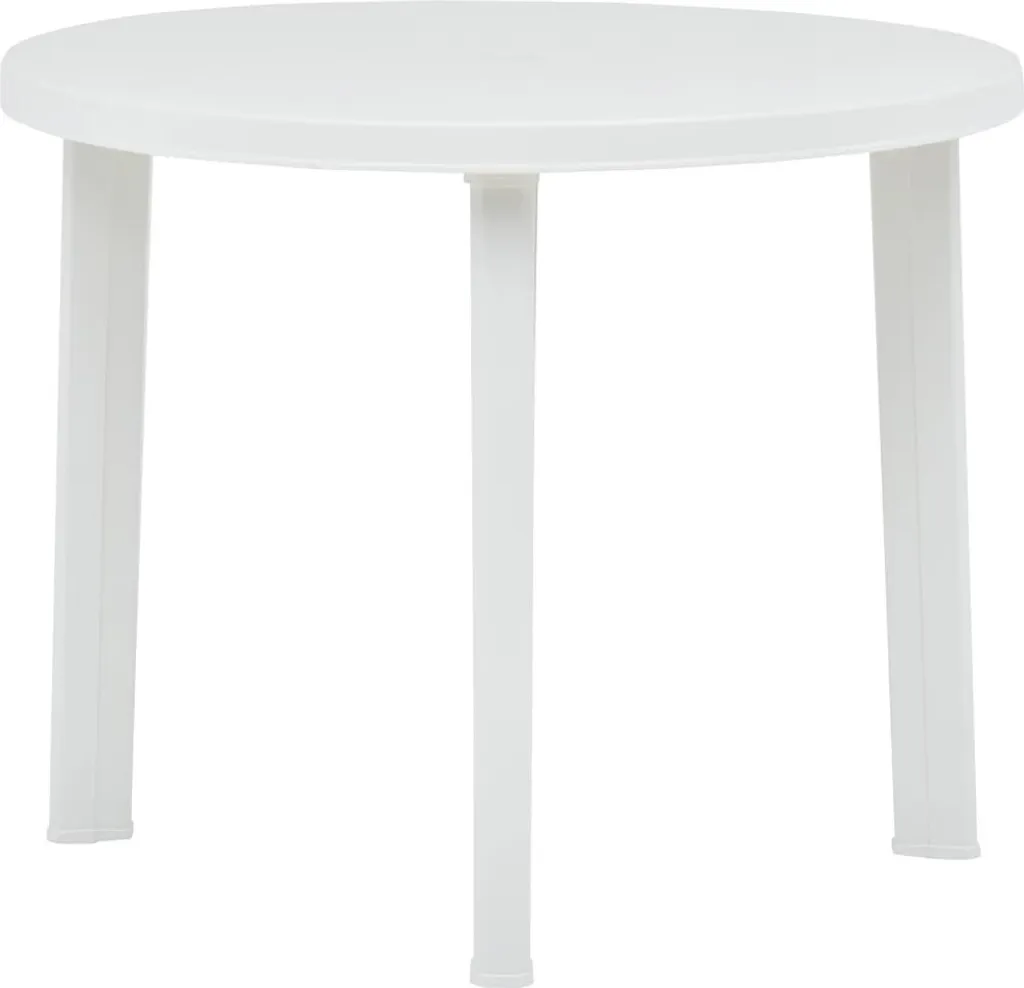 Tavolo Outdoor Maison Exclusive Bianco 89cm Plastica | Design Patio