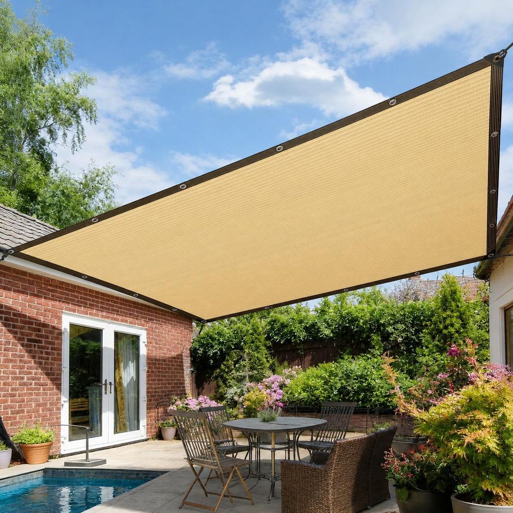 Schattiernetz UV-Beständiges Sonnensegel Sonnenschutznetz Produktbild 