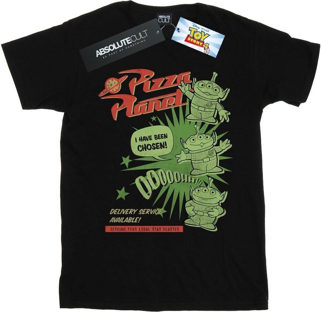 Disney - "Toy Story 4 Pizza Planet Little Green Men" T-Shirt für Jungen BI39766 (152-158) (Schwarz)