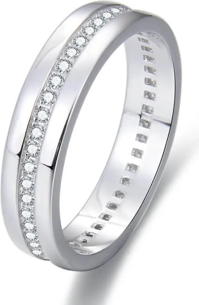 Anello in argento con zirconi AGG330, 52 mm