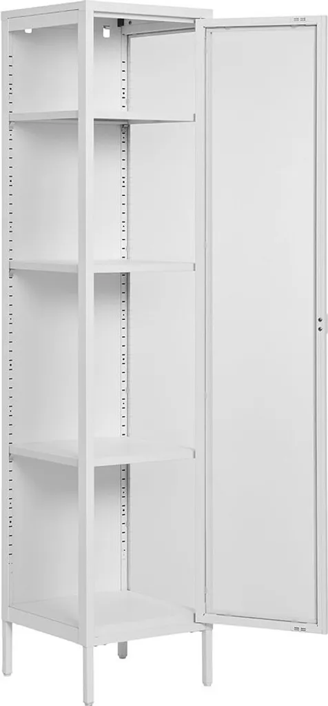 Petite vitrine Brisbane blanche pour optimiser le rangement des espaces - 4