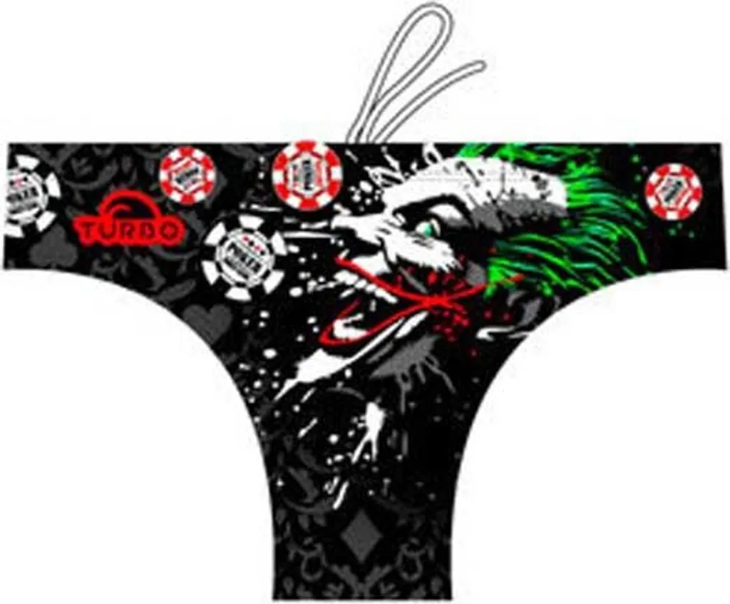 Slip de bain Turbo Joker Splash Noir en taille L pour homme