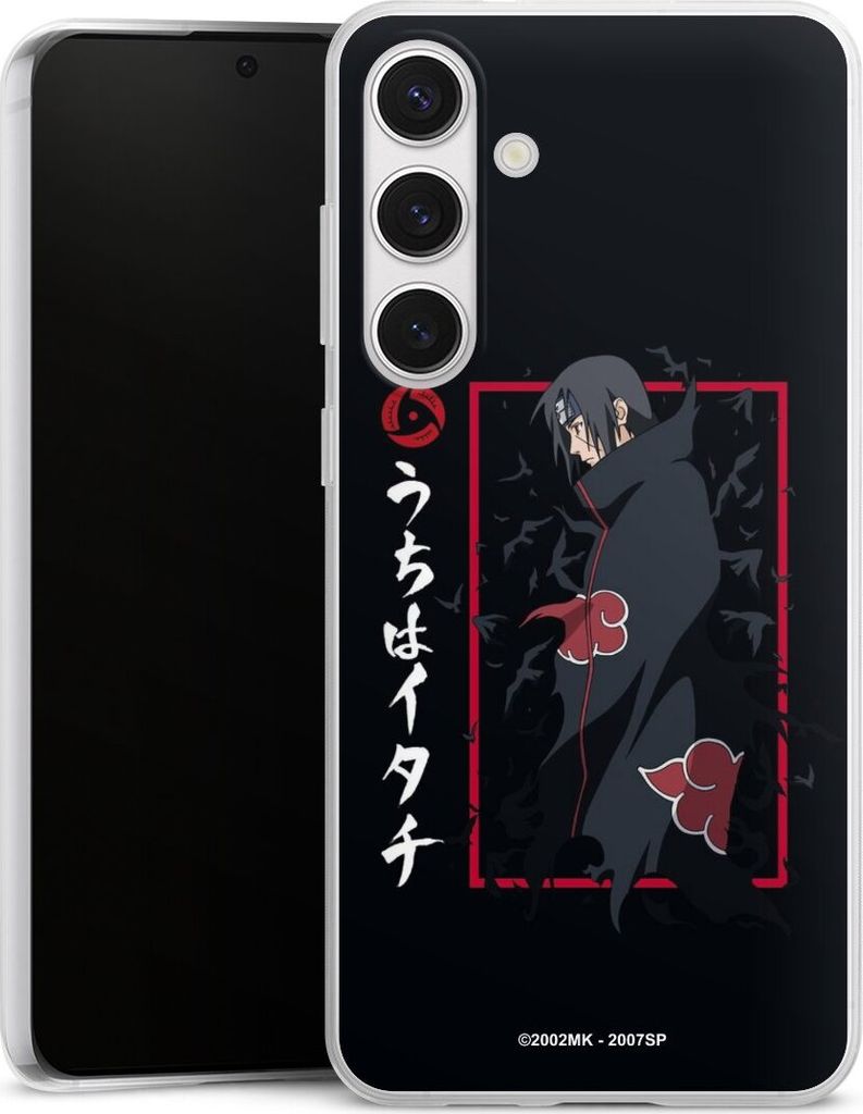 DeinDesign Slim Hülle für Samsung Galaxy S24+ Silikon Case Ultra Dünn Handyhülle Naruto Shippuden Offizielles Lizenzprodukt Itachi Uchiha