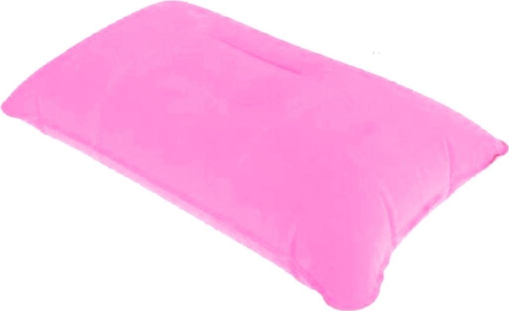 Aufblasbares Kissen in Rosa, Nackenkissen, Reisekissen, Campingkissen Kissen