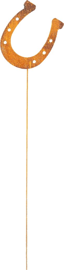 Edelrost Gartenstecker Hufeisen 64 cm Rost Gartendeko Produktbild 
