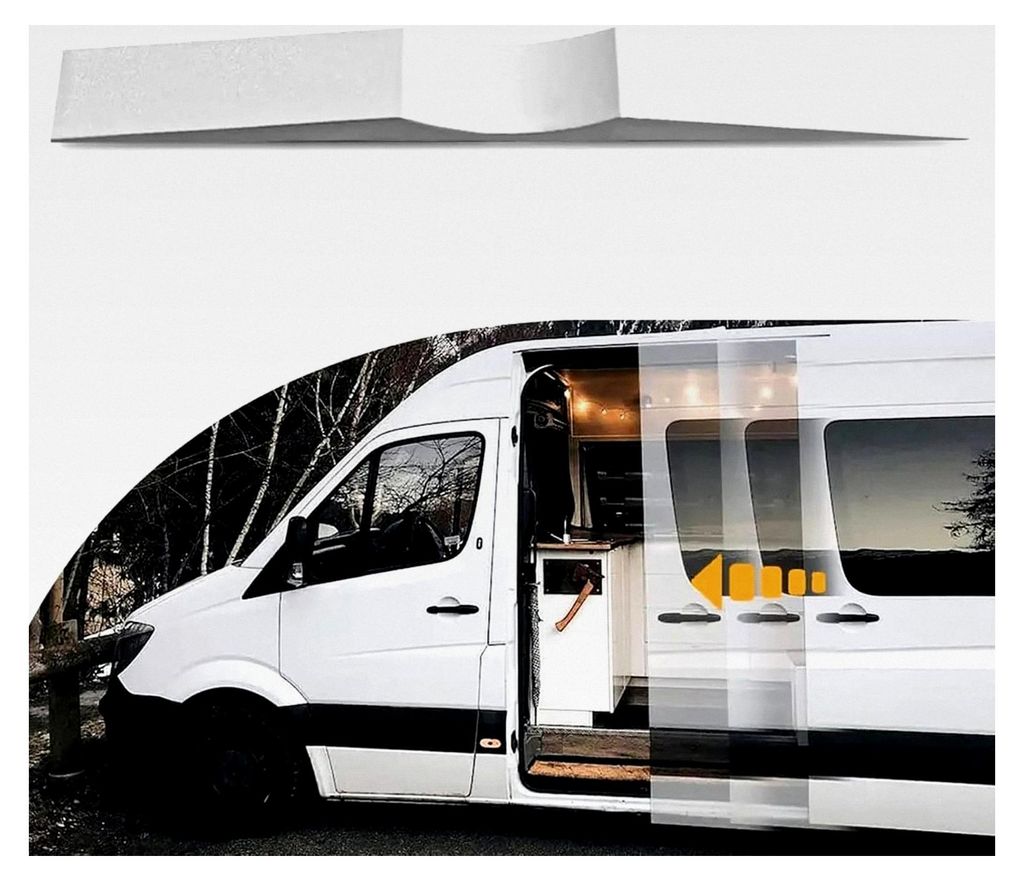 Schiebetürstopper - Universelle Passform für Sprinter, Promaster, Transit und Wohnmobile - Aluminium Van Türstopper, Zubehör für Privatsphäre...