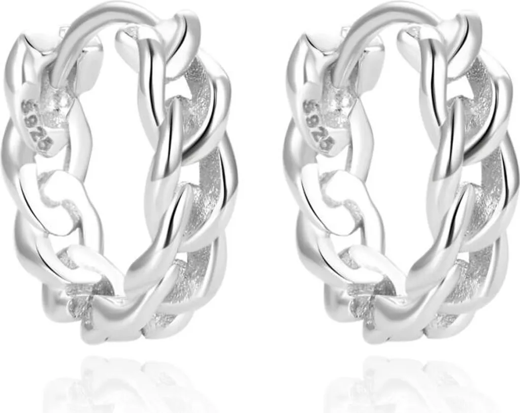 Boucles d'oreilles rondes originales en argent AGUC2121L - Bijou Chic