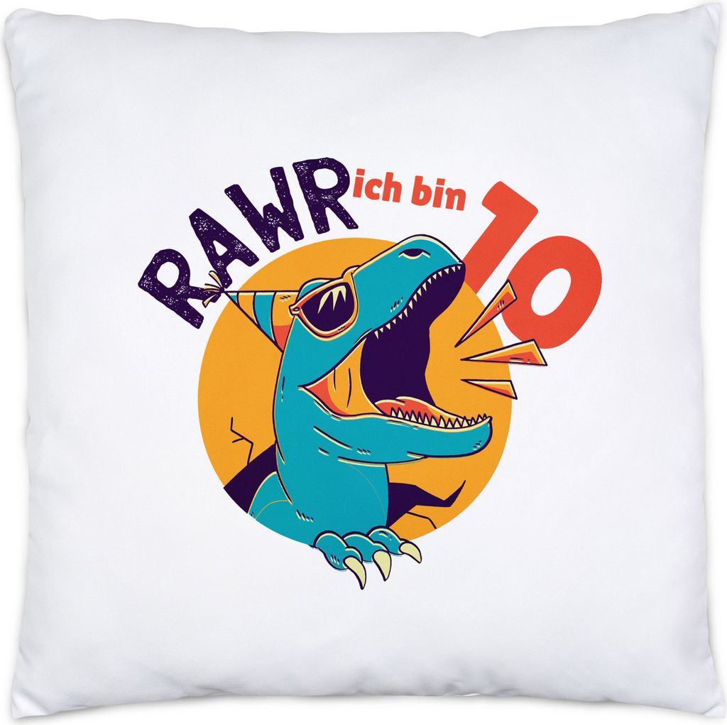 Raw Ich Bin 10 Kissen Geschenkidee 10. Geburtstag Humorvoll Produktbild 