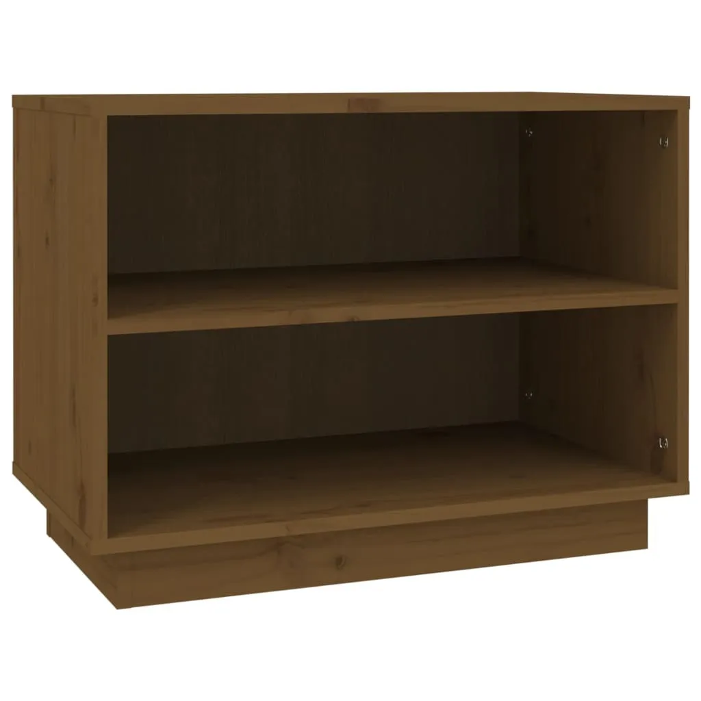 Scarpiera Robusta vidaXL in Pino Massiccio Marrone Miele 60cm