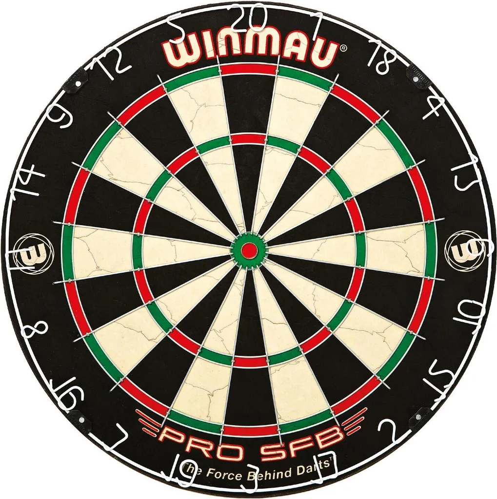Cible de fléchettes traditionnelle en sisal Winmau PRO SFB d'entraînement