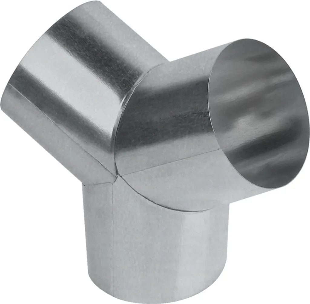 Raccordo a T Ø 100 mm per Ventilazione - Connettore Tubo Tondo Alta Qualità