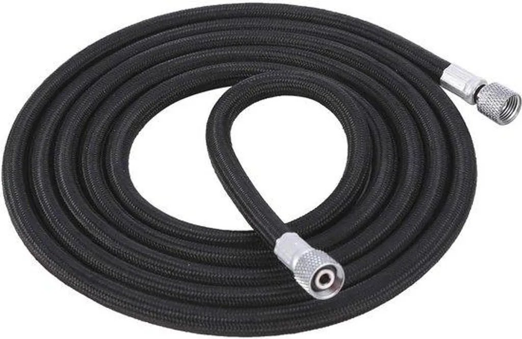 Tuyau nylon tressé 1,8 m anti-pliure pour aérographe et compresseur