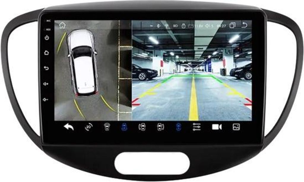 Autoradio mit Bluetooth und Kamera – CarPlay – Für Hyundai Grand i10 (2007–2013) – Kompatibel mit Apple und Android – Stereoanlage – N...