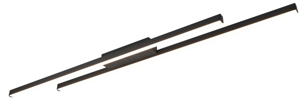 Lampa sufitowa LED - 110 x 8,5 cm - 2 światła - czarny - Zdjęcie produktu 