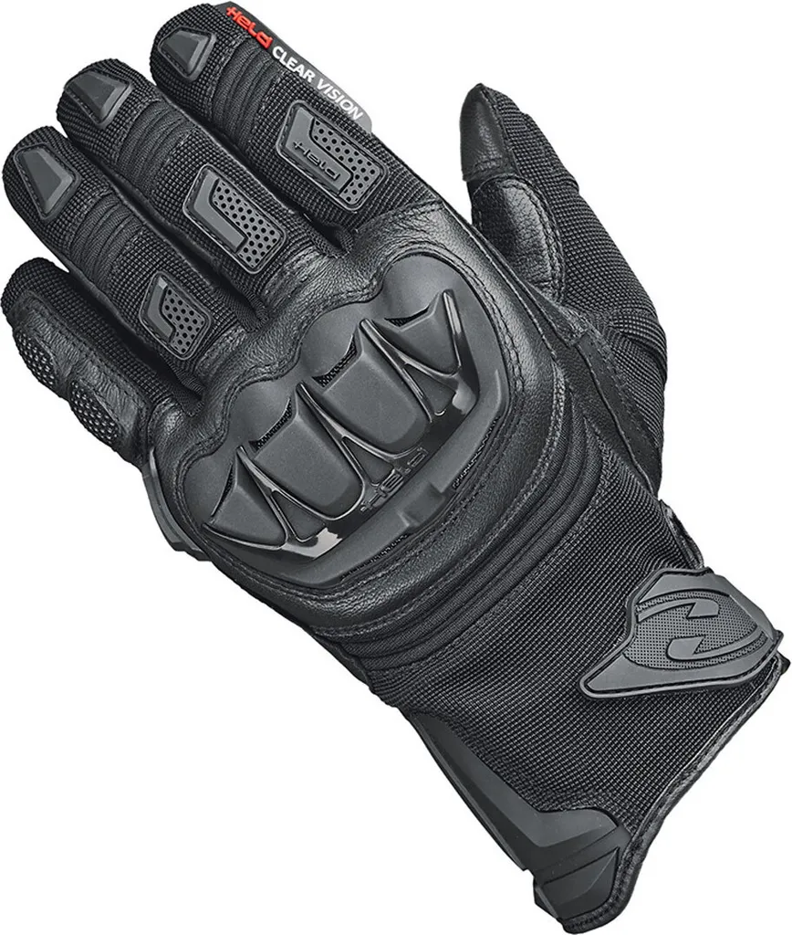 Gants Moto Enduro Held Sambia Pro - Confort Été et Route Noir T10