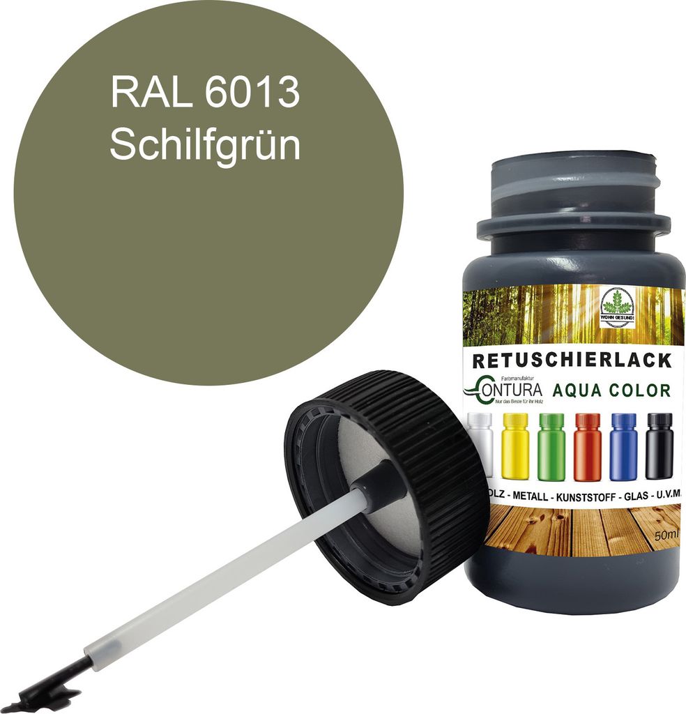 Reparaturlack Lackstift RAL Lack Pinselflasche 50ml. Farbe Produktbild 