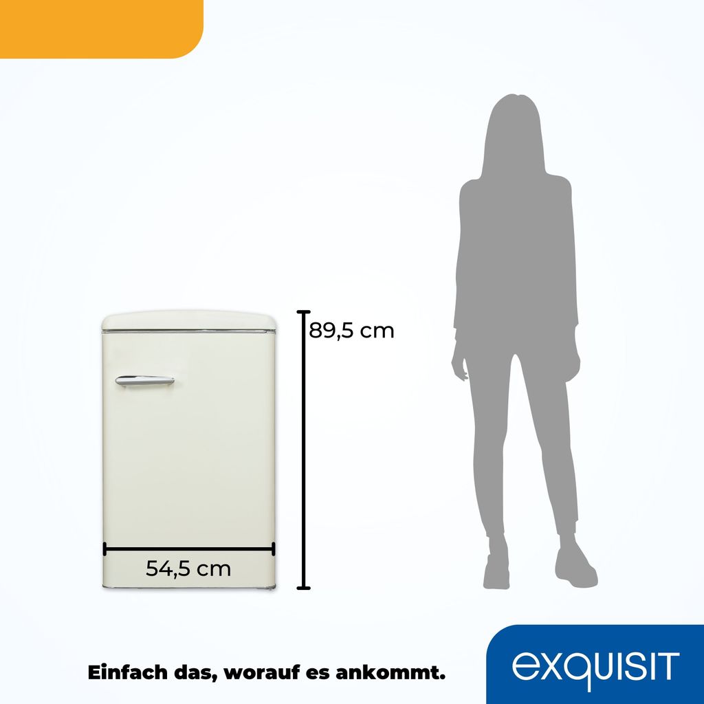 Exquisit Retro Vollraumkühlschrank RKS120-V-H-160E Produktbild 6