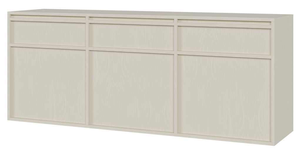 Selsey Evo - Sideboard 3-türig hängend mit 3 Schubladen, Produktbild 