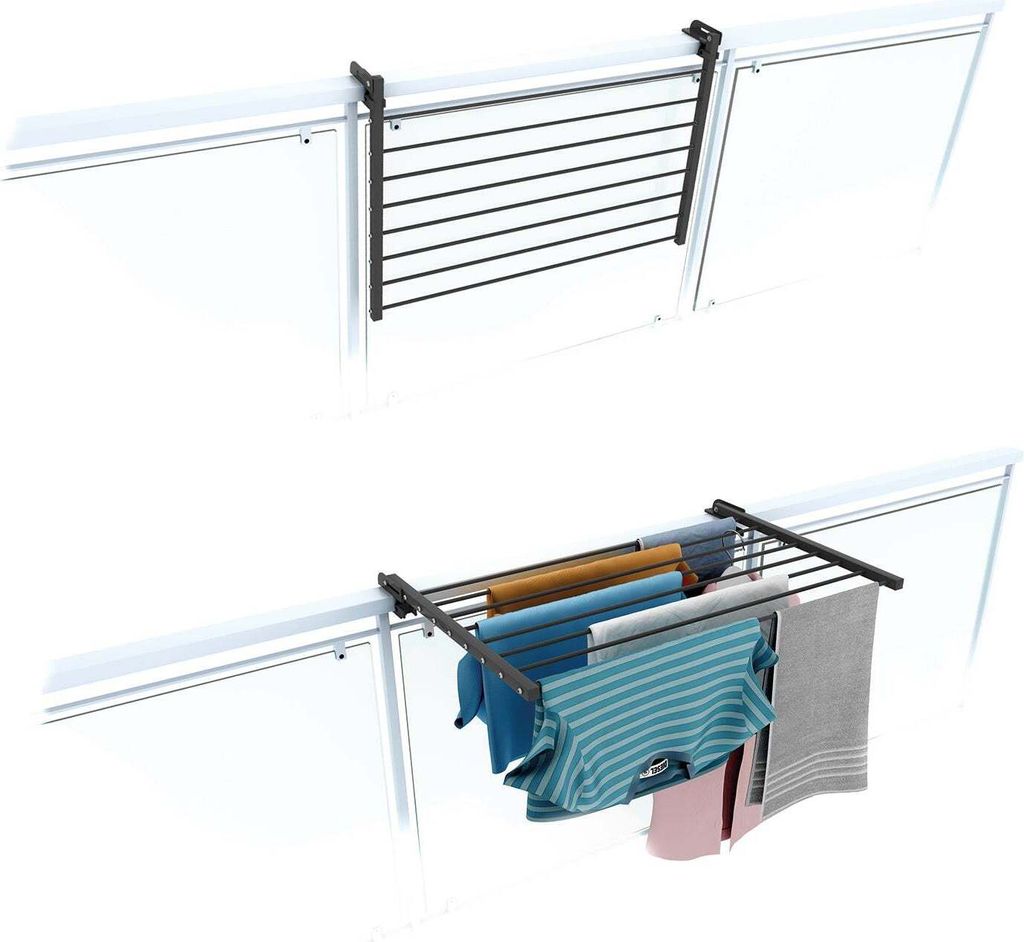 Foxydry Duo, Wäscheständer Balkon, Balkonwäschetrockner, Produktbild 