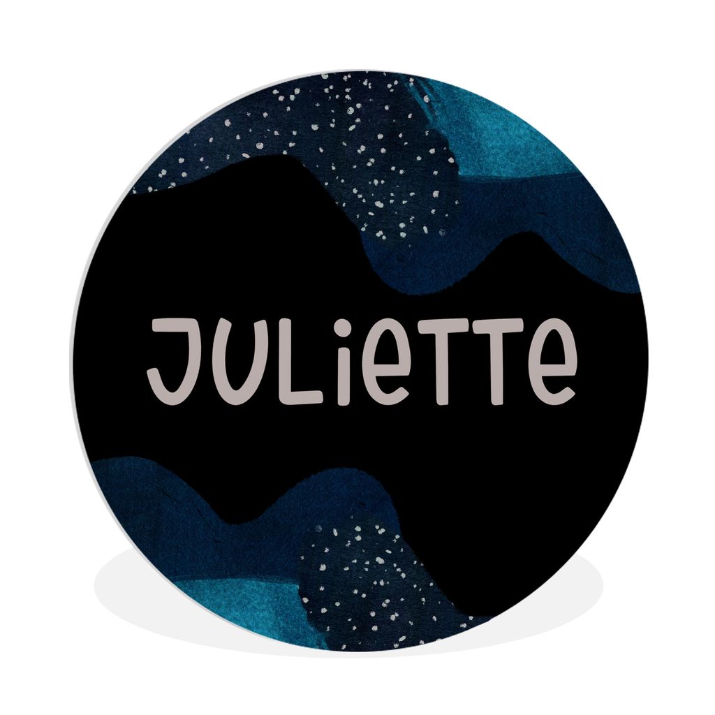 MuchoWow Rundes Wandbild - Runde Bilder Juliette - Pastell - Mädchen Ø 90 cm Kreis Wanddekoration Kunststoff - Wandkreis - Wandschmuck - Wand-K...