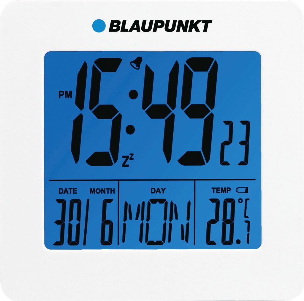 Blaupunkt CL02WH, Bílá, LCD, Modrá, AA, 1,5 V, 93 mm Obrázek produktu 