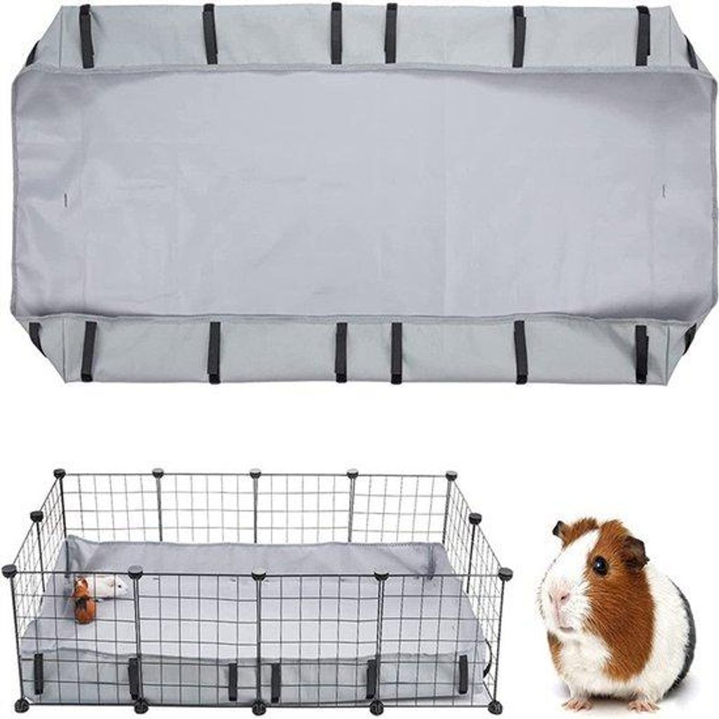 Wasserdichte Cavia-Käfig-Unterlage | Kunstleder Boden für Kaninchen, Chinchillas und Kleintiere – Einfache Reinigung – 24x47,5 Zoll