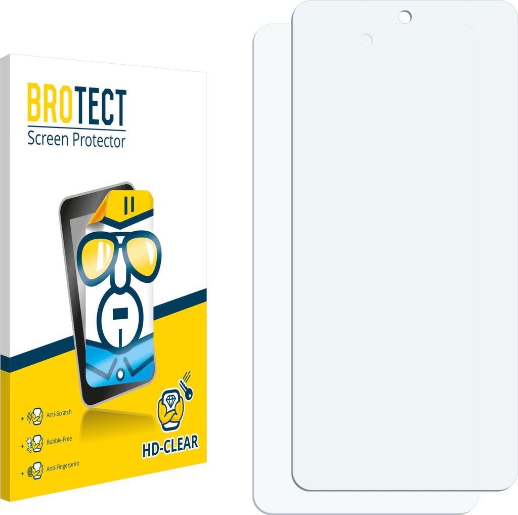 2x Für realme P4 Power 5G Schutzfolie BROTECT Displayschutz Display Schutz Folie Klar Transparent
