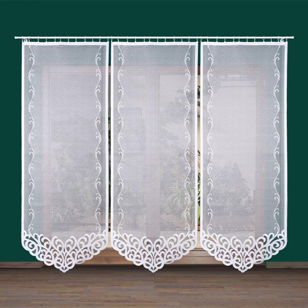 ARUN - Fertiges Jacquard-Panel - 250x90 cm - weiß