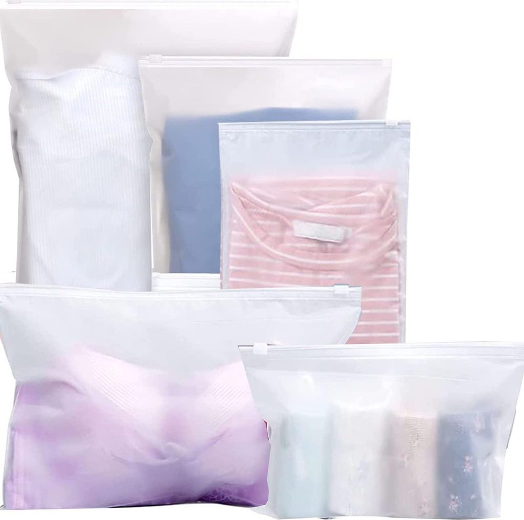 16 Stück Reißverschlussbeutel Reisetasche Kleiderbeutel matt wasserdicht geruchsdicht - Kleidung Unterwäsche Handtuch Schuhe - Kosmetik Zubehör...