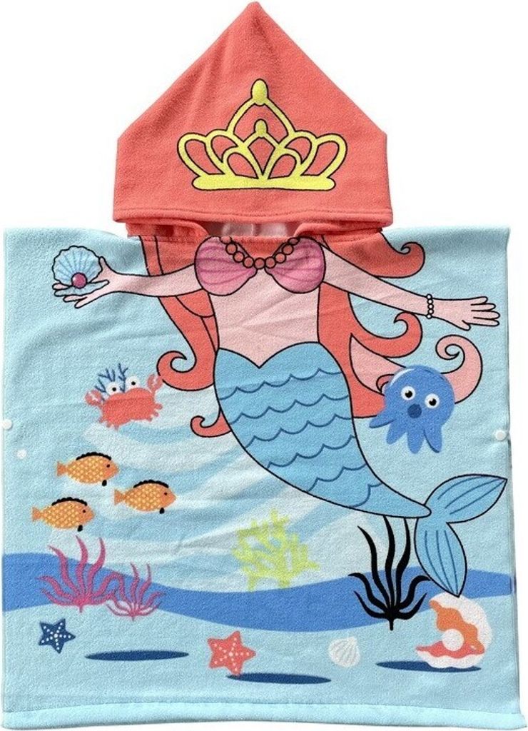 Kinder-Regenmantel PEL01WZ4 für den Strand, Polyester, Maße 58x57 cm, Gewicht 250 g/m2