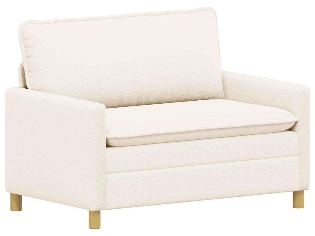 vidaXL Sofa Creme 126 x 81 x 87,5 cm Stoff
