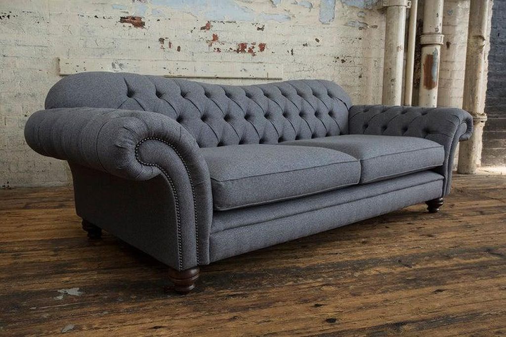 Sofa 4 Sitzer Couch design Chesterfield Polster Sitz Garnitur Leder Textil Neu!