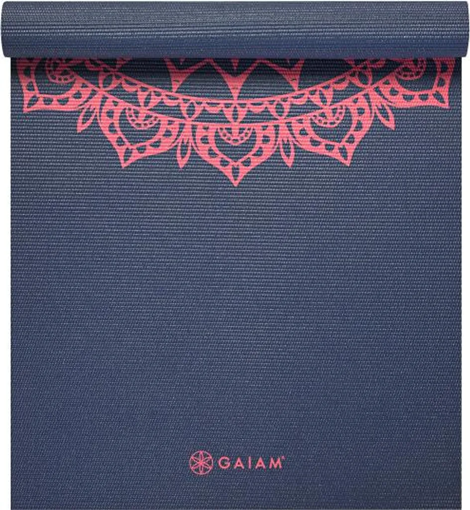 Tapis de yoga 4mm Gaiam Rose Marrakech - Texture Stable et Amorti Doux