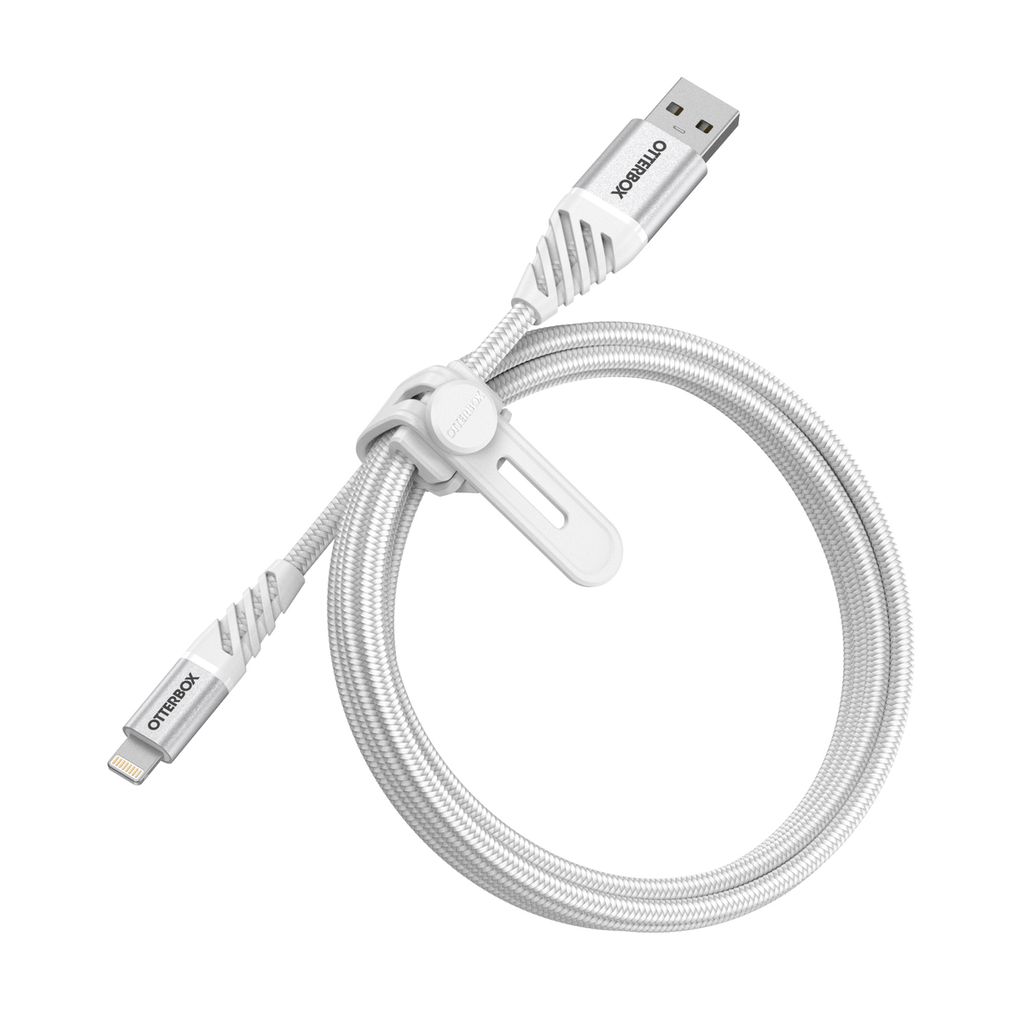 Otterbox Premium USB-A zu Apple Lightning MFI Kabel 1 Meter - Weiß