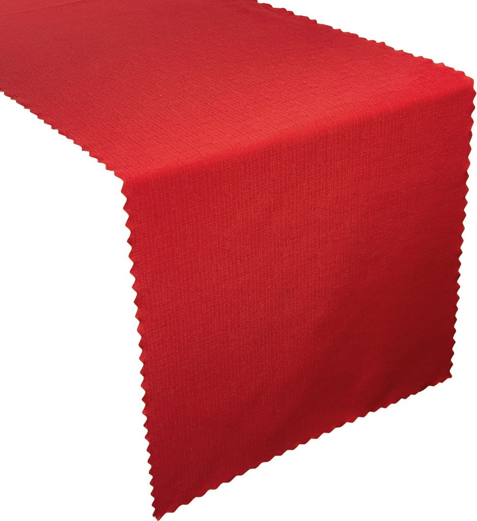 Fleckenresistente Tischtuchläufer I Rot 40x80 cm