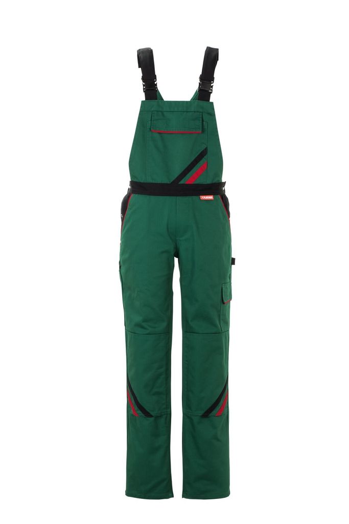 Planam Highline Damen Latzhose grün schwarz rot Modell 2399 52
