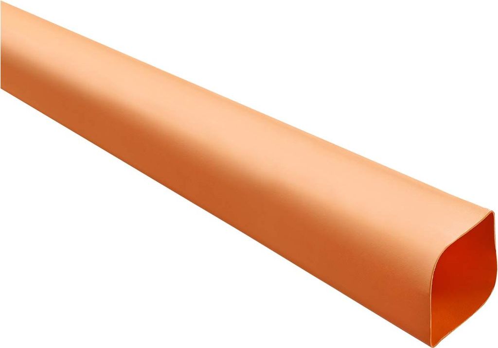 STEX24 Schrumpfschlauch 2:1, Rolle mit 50,0m, orange 12,7/6,4mm, 1/2 Zoll, WSR2 Schrumpftemperatur mind. 70°C,