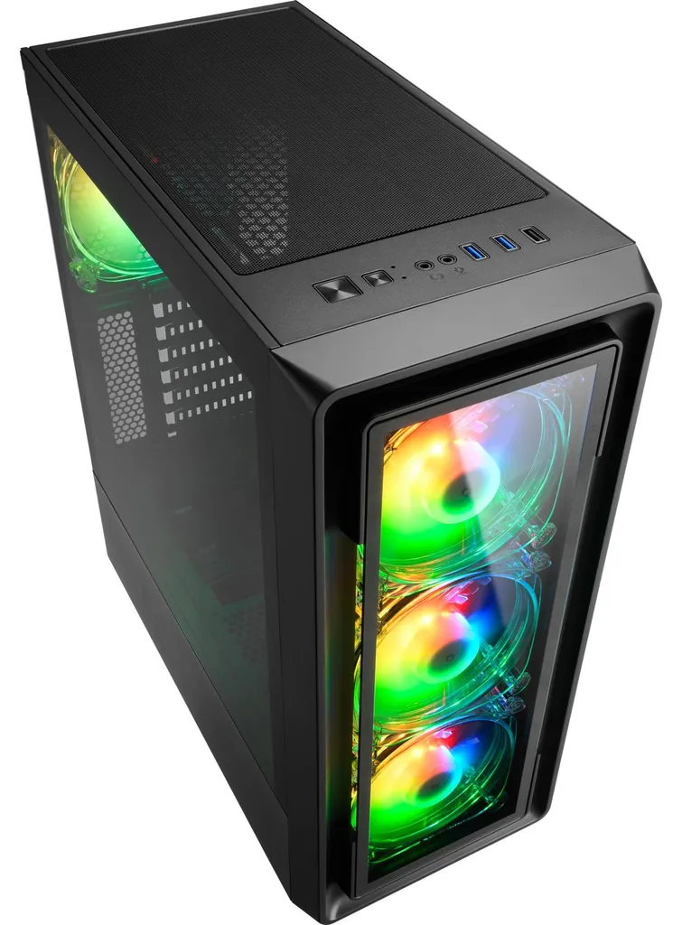 Boîtier Sharkoon TK4 RGB : Solution de Refroidissement pour PC Gaming ATX