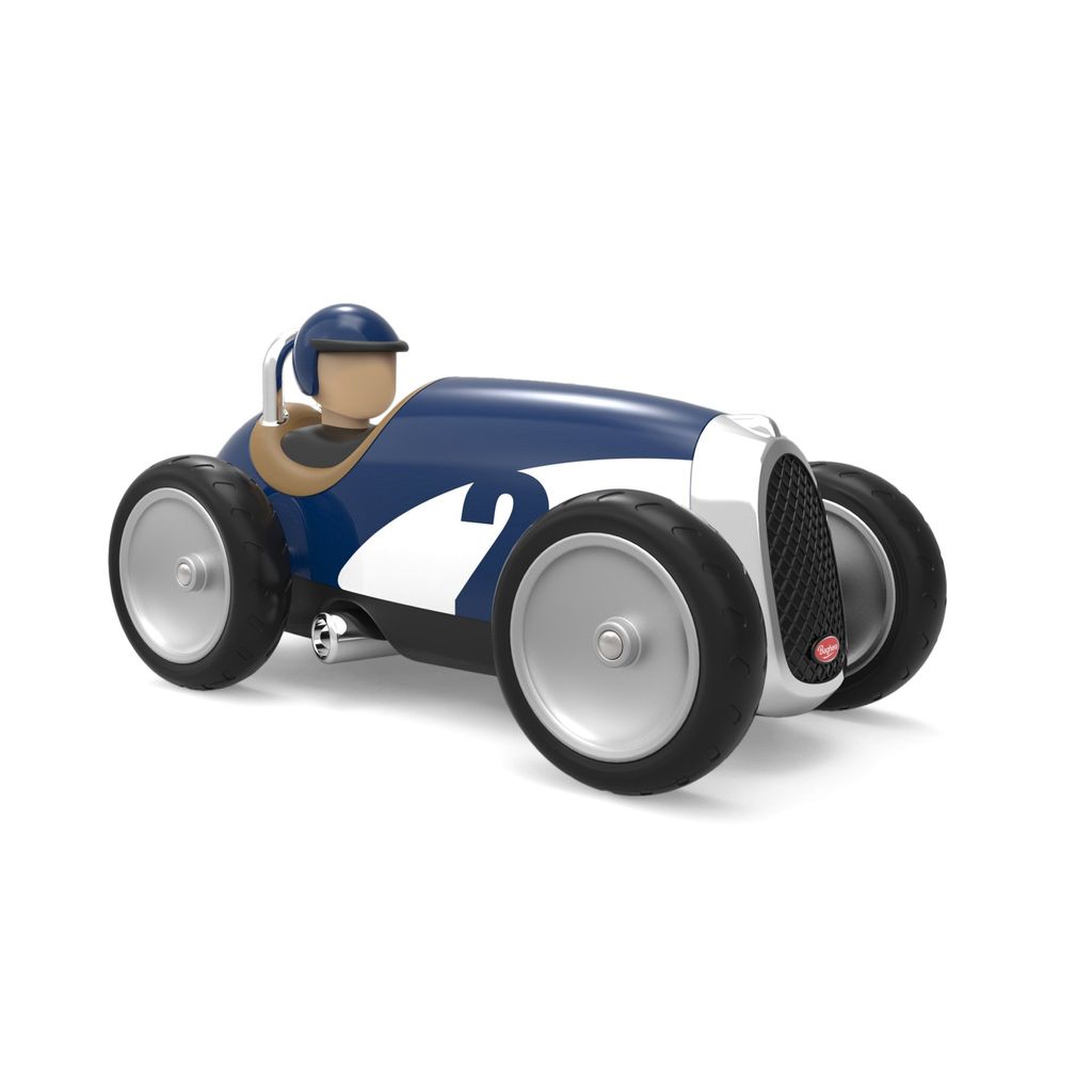 Baghera Retro Toy Car Racer Blue Zdjęcie produktu 
