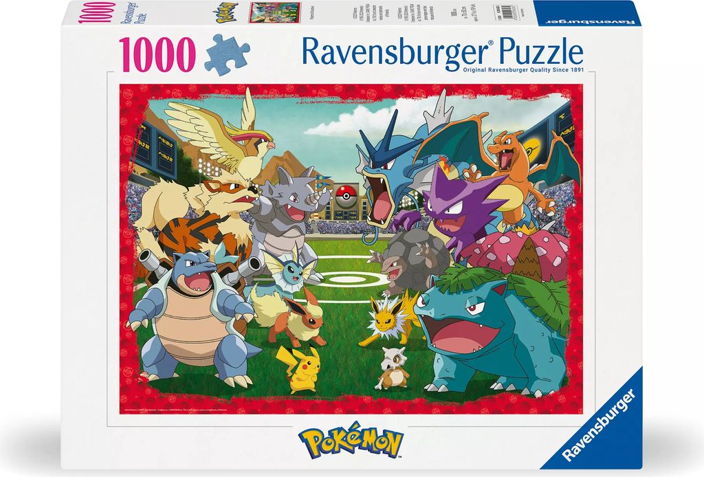 Ravensburger - Puzzle Pokemon 1000 el. - Oryginalny, Zdjęcie produktu 