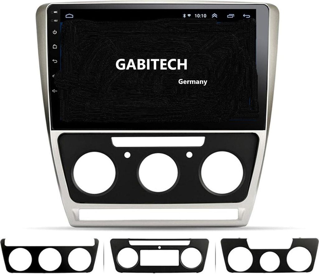 10" Android 13 Autoradio GPS Navi Wifi BT MP5 USB AM/FM RDS Wireless Carplay und Android Auto. 4GB RAM 64GB ROM für Skoda Octavia 2007-2014