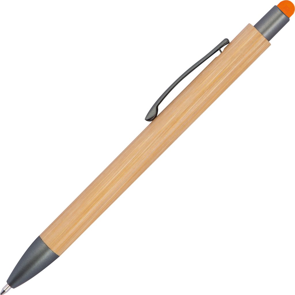10 Touchpen Holzkugelschreiber aus Bambus / Stylusfarbe: Produktbild 